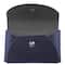 JAM Paper Italian Leather Business Card Holder Case with Round Flap